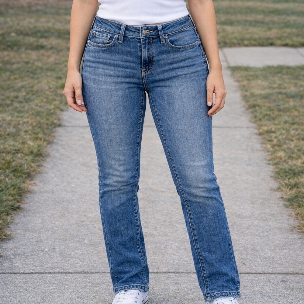 Dear John Mid-Wash Straight Leg Jeans